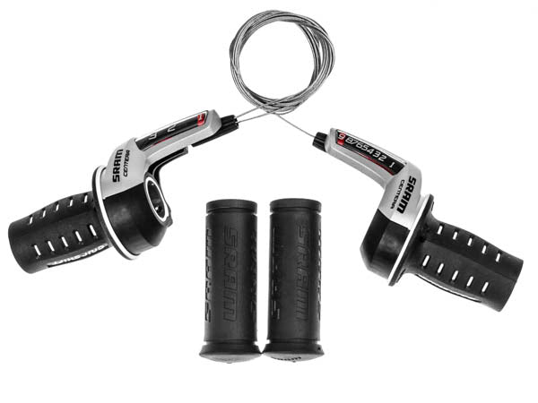 SRAM Twist shifter set Centera Silver 9