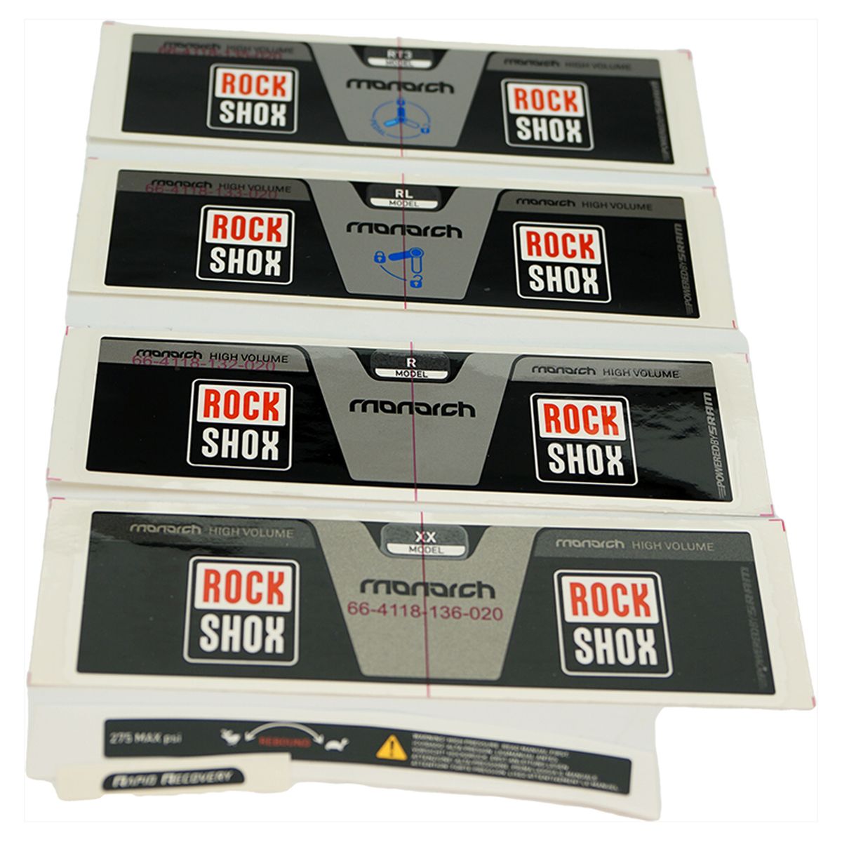 ROCKSHOX Spare part Decal kit, high