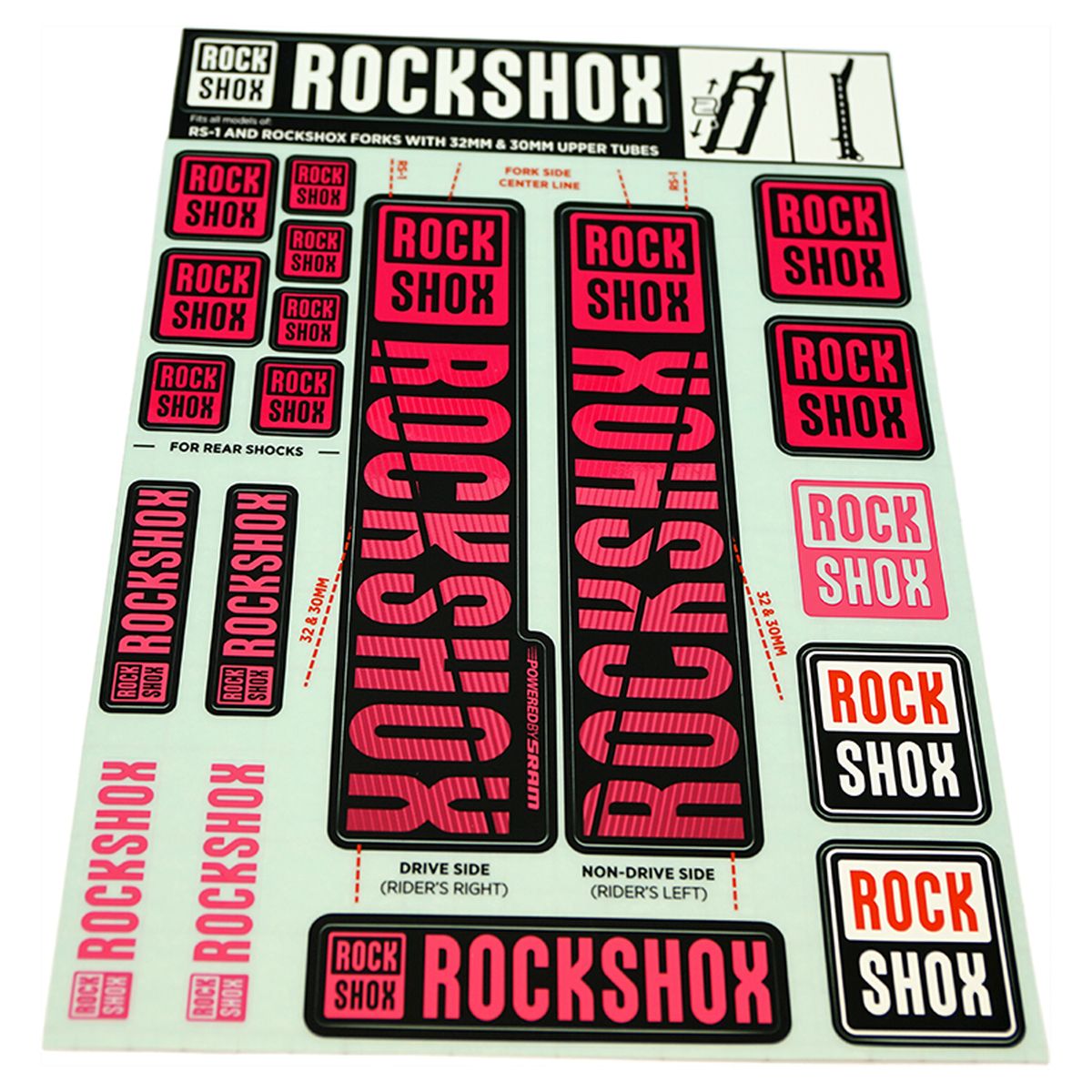 ROCKSHOX Spare part Decals For SID /
