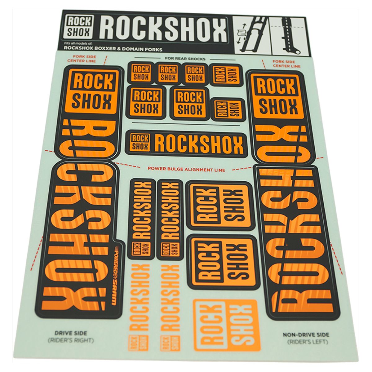 ROCKSHOX Spare part Decals For BoXXer /