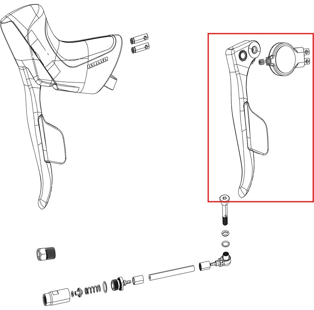 SRAM Spare part Rival AXS E1 Right, ED