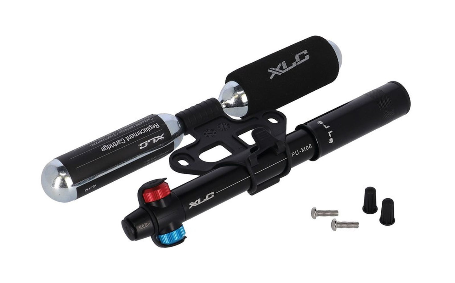 XLC Mini pump MTB Co2 combi PU-M06 11