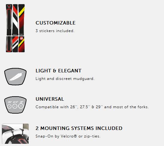 ZÉFAL Mudguard Deflector FM20 Front 26"