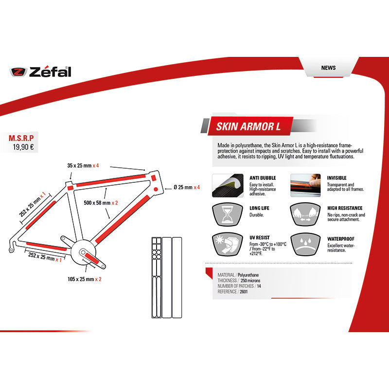 ZÉFAL Spare part Skin Armor - L High