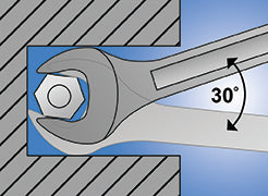 UNIOR Open end wrench Size: 17x22.