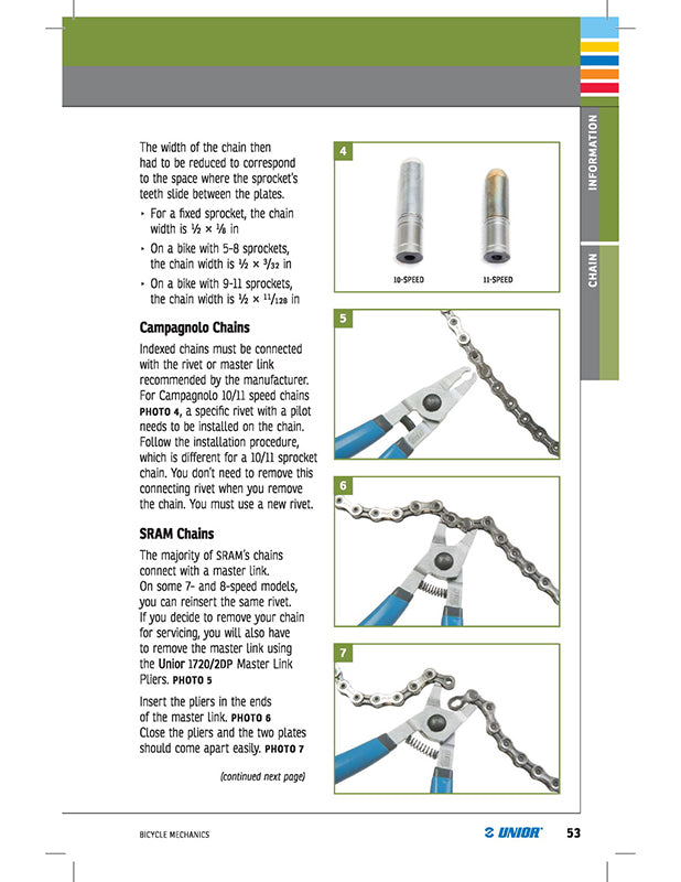 UNIOR Bicycle Mechanics Book #2
