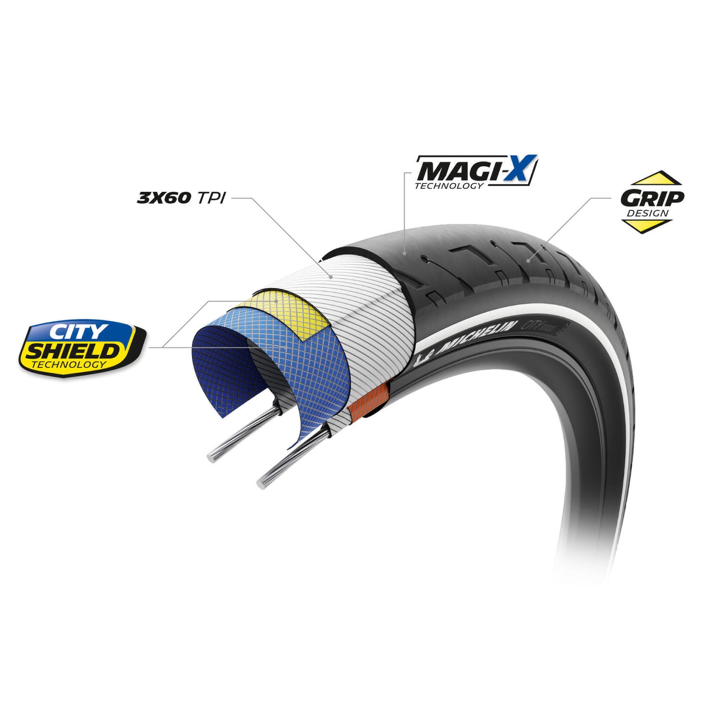 MICHELIN City Street Non folding tire