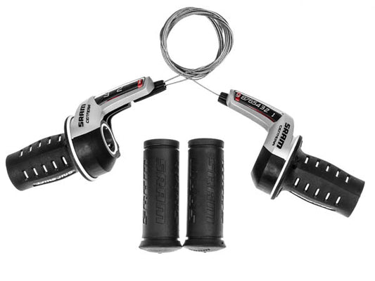 SRAM Twist shifter set Centera Silver 9