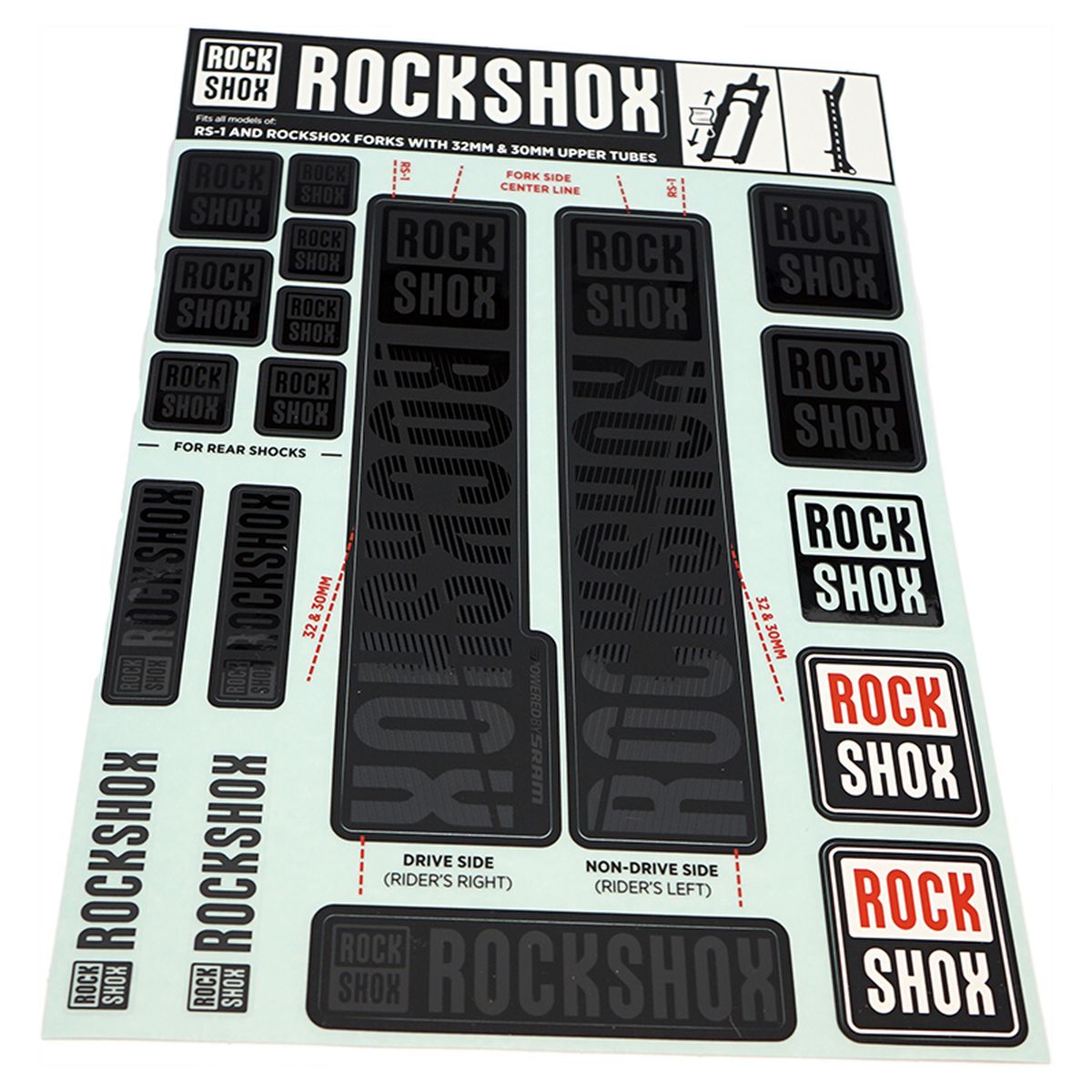 ROCKSHOX Spare part Decals For SID /