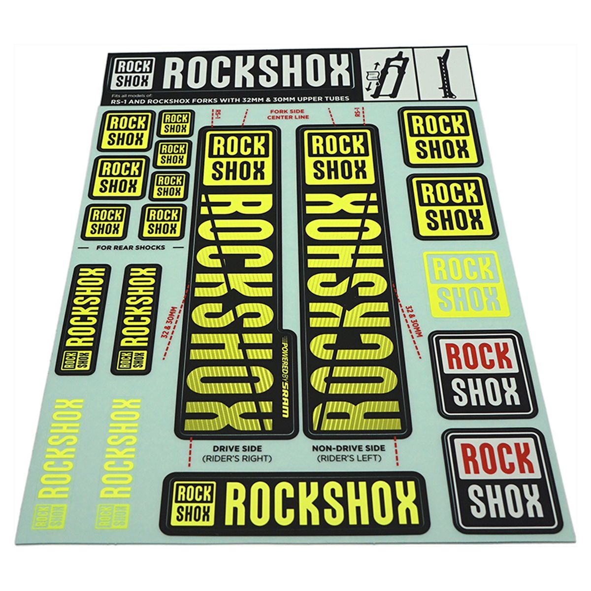 ROCKSHOX Spare part Decals For SID /