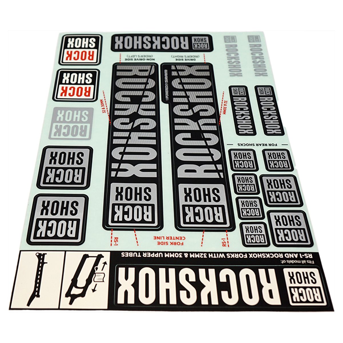 ROCKSHOX Spare part Decals For SID /