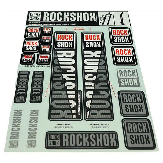 ROCKSHOX Spare part Decals For PIKE/