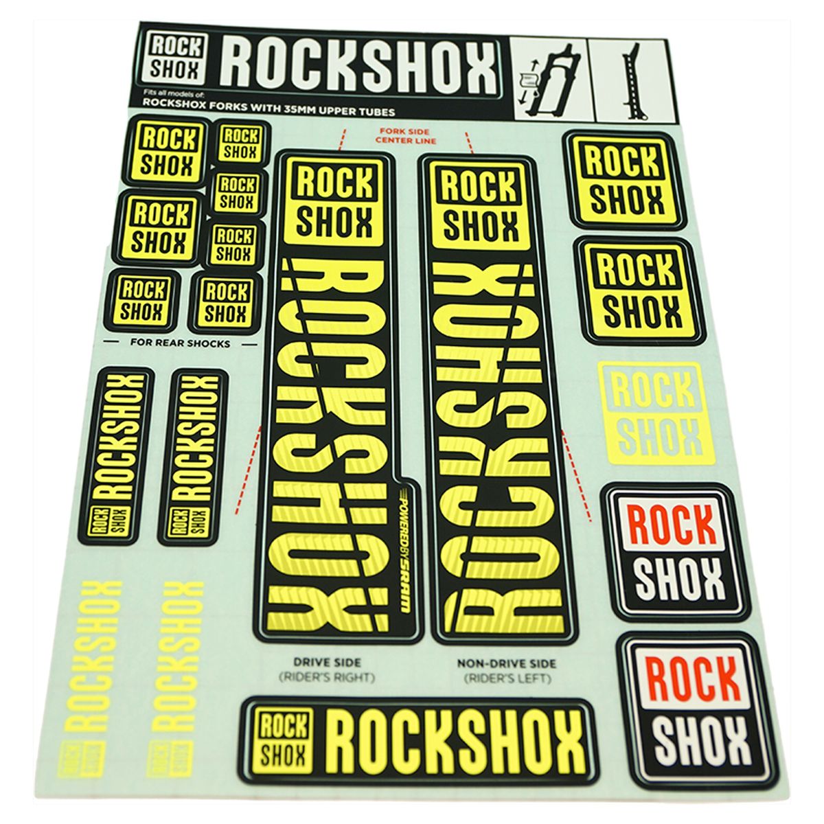 ROCKSHOX Spare part Decals For PIKE/