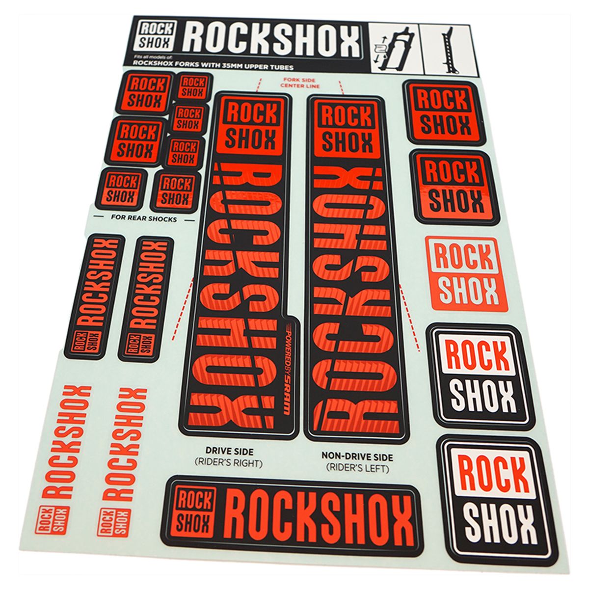 ROCKSHOX Spare part Decals For PIKE/