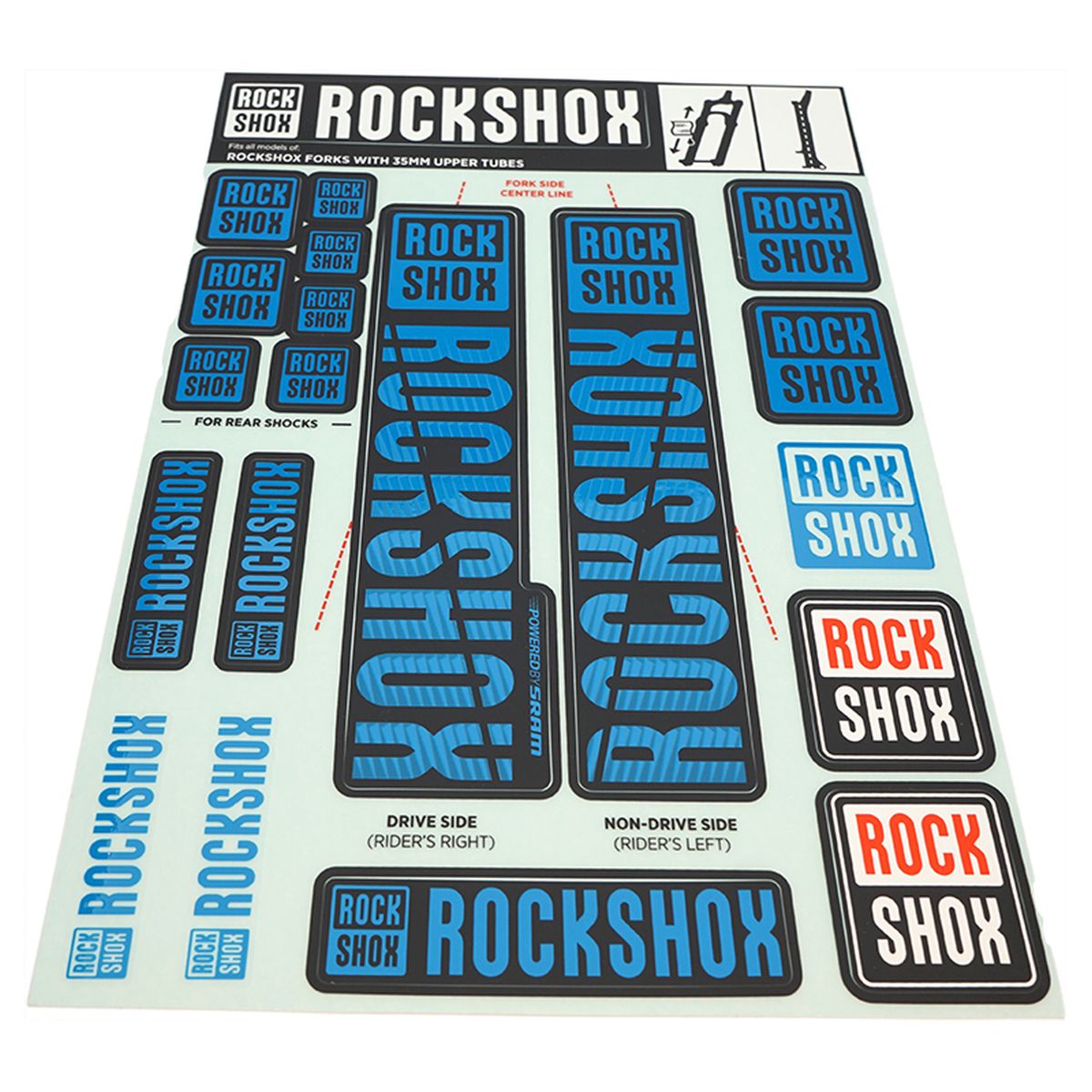 ROCKSHOX Spare part Decals For PIKE/