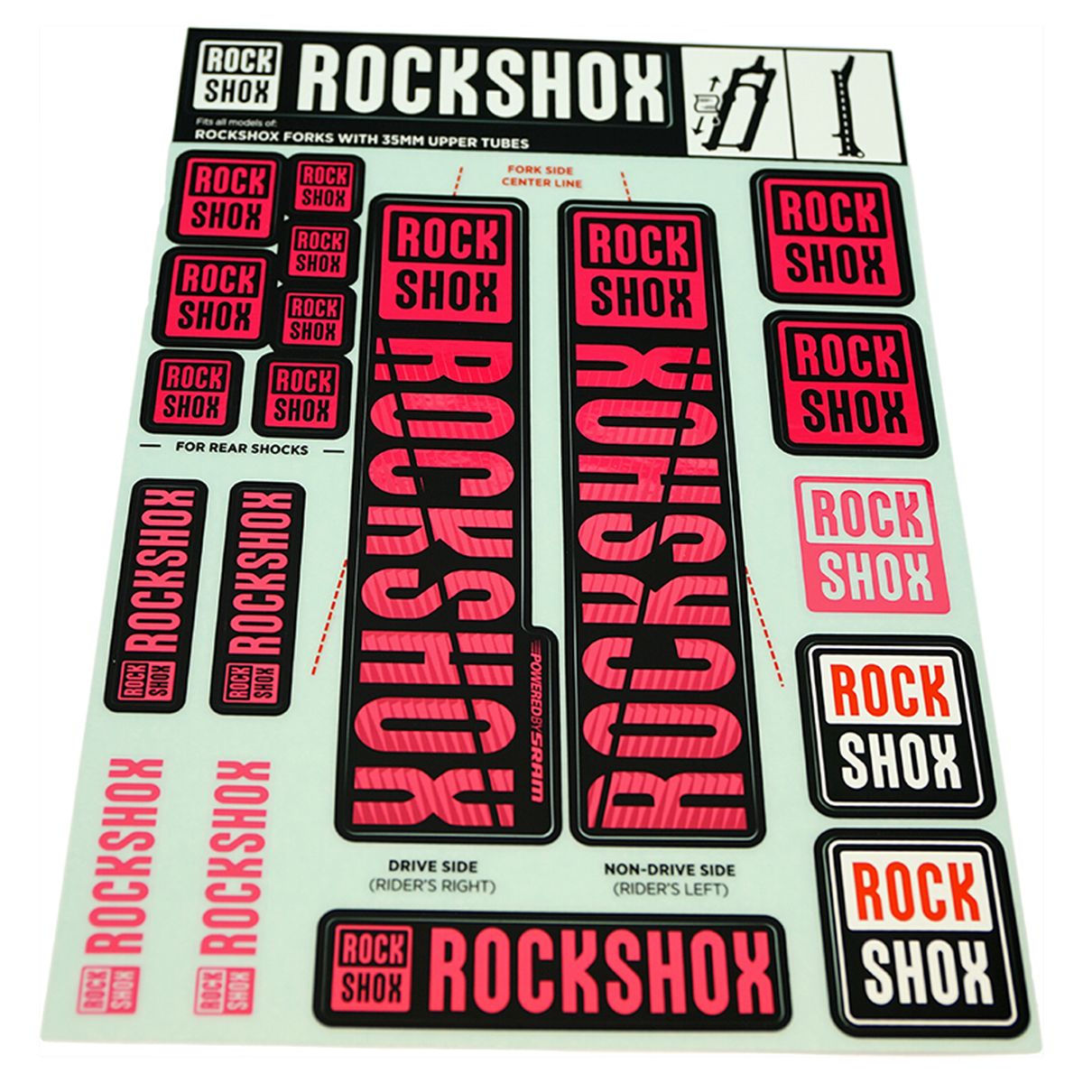 ROCKSHOX Spare part Decals For PIKE/