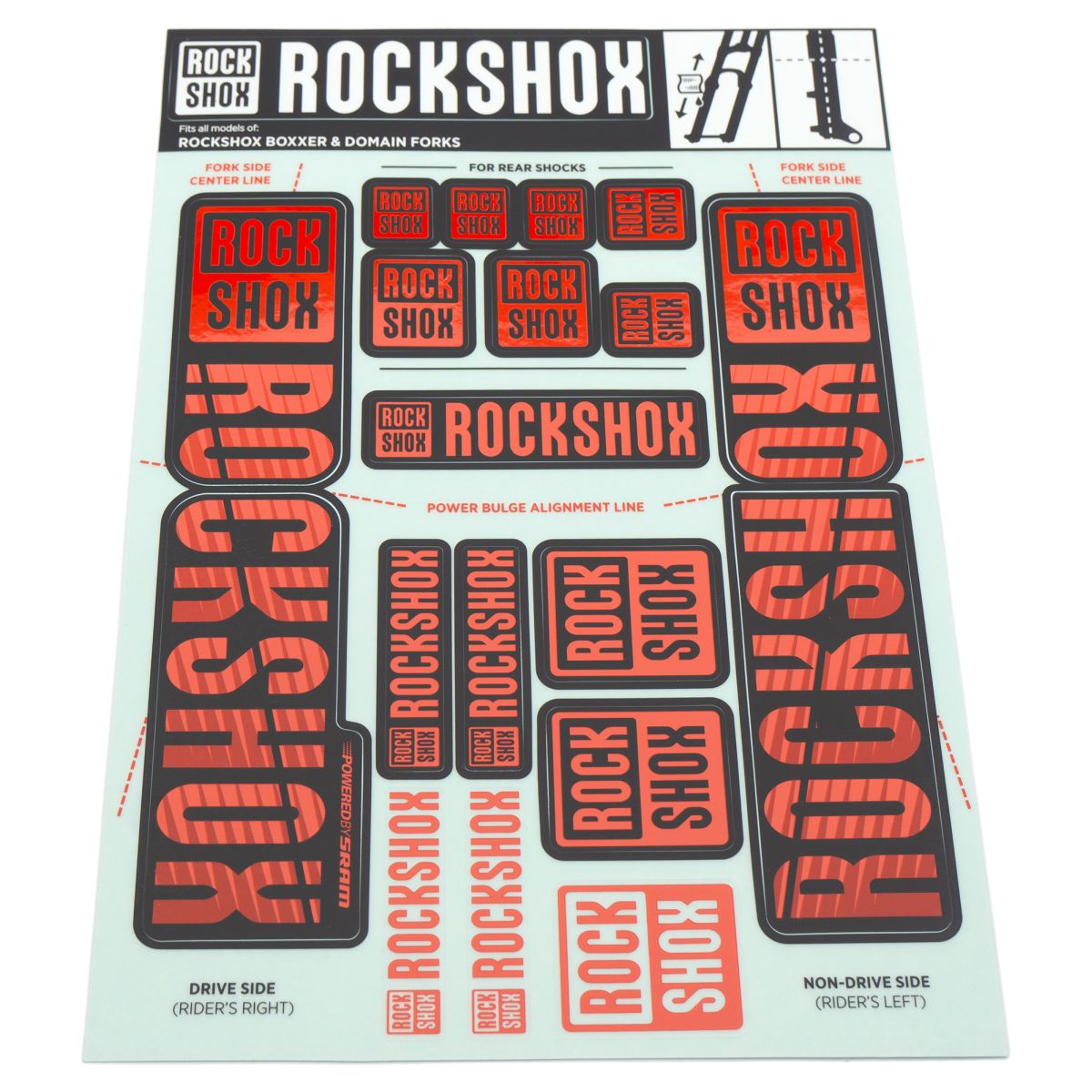 ROCKSHOX Spare part Decals For BoXXer /