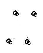 SRAM Chainring bolt 4-arm (4 holes)