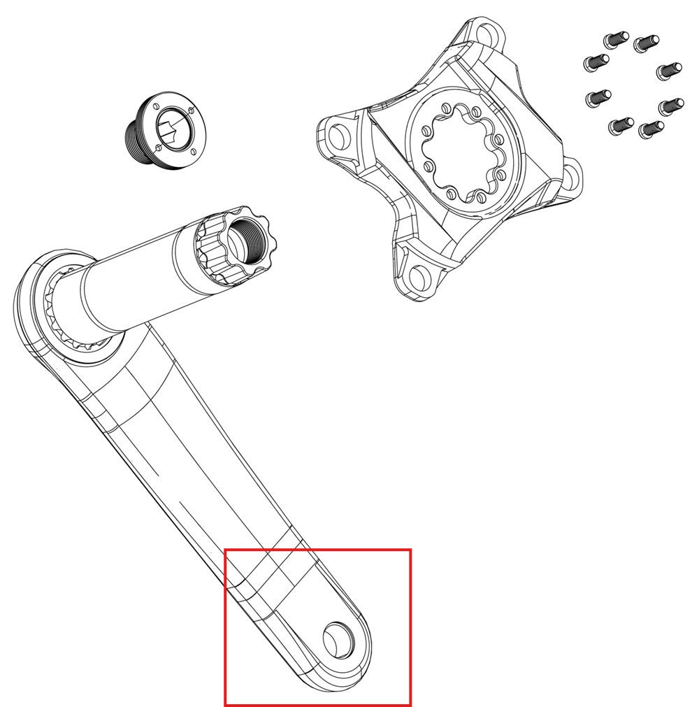 SRAM Spare part Cover Kit CRANK ARM
