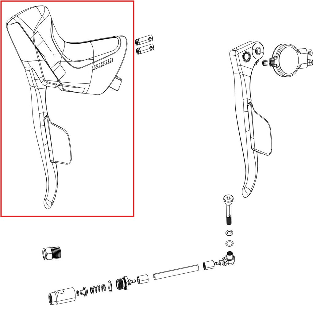 SRAM Spare part Force AXS E1 Right, ED