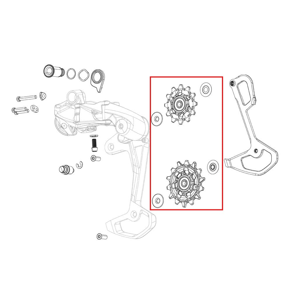 SRAM Spare part Force AXS E1 Rear