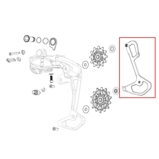 SRAM Spare part Rival XPLR AXS E1 Rear