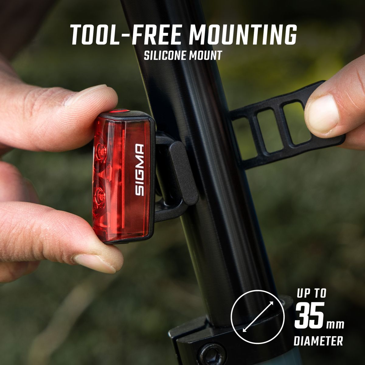 SIGMA Rear light Buster RL 80 Black