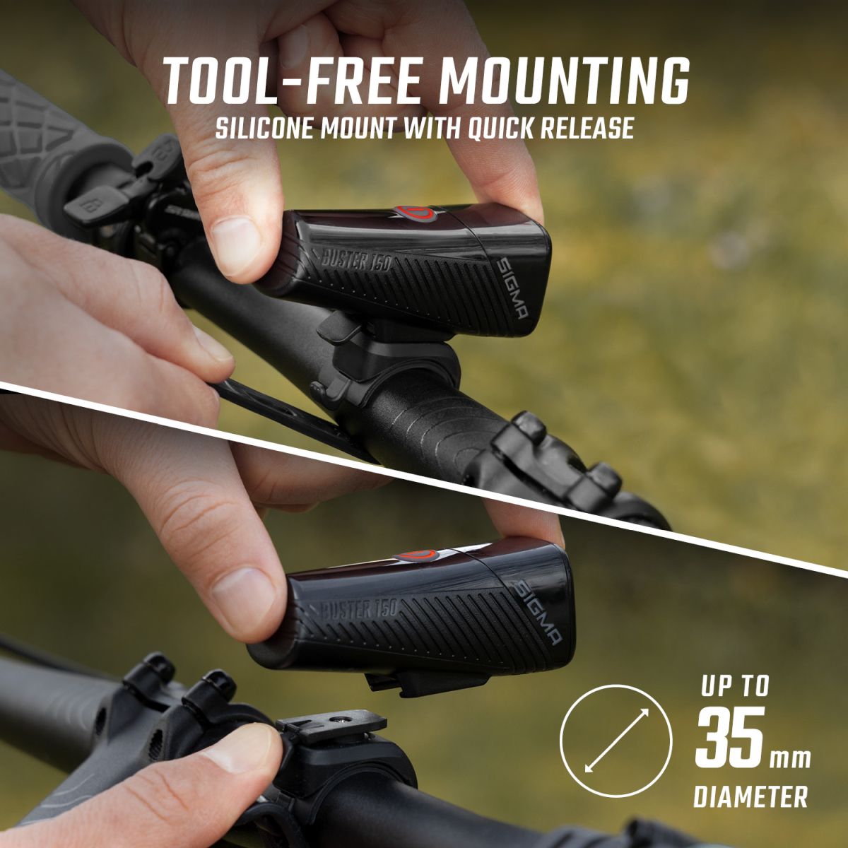 SIGMA Front light Buster FL 150 Black