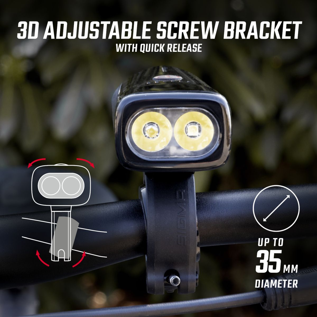 SIGMA Front light Buster 1100 FL Black