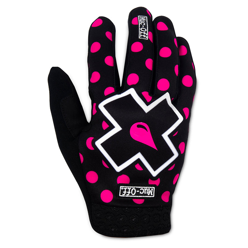 MUC-OFF Gloves MTB Gloves Pink Polka