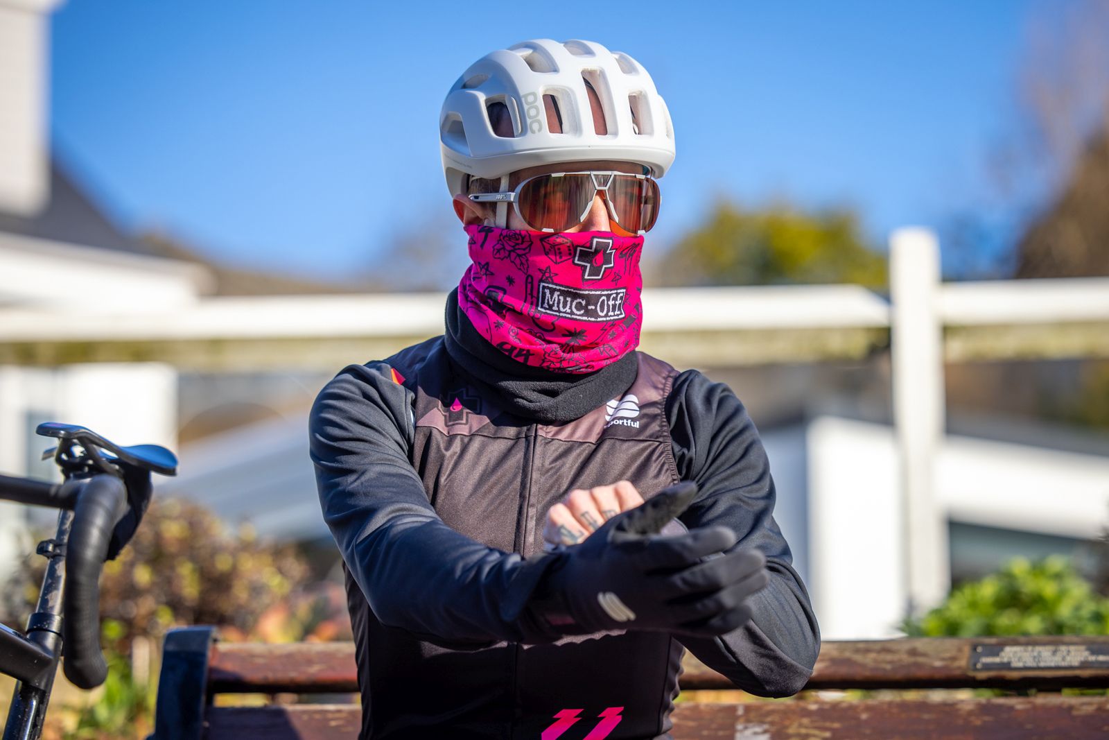 MUC-OFF Snood Winter Neck Gaiter Pink
