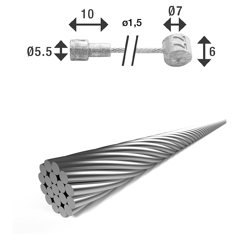 XLC BR-X86 Brake cable 2250 mm Single