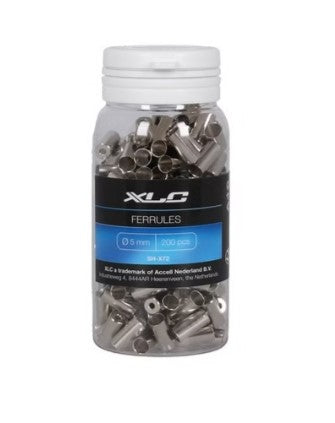 XLC Brake ferrules 5,0 mm Silver