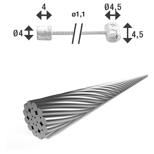 XLC SH-X14 Shift cable 2250 mm