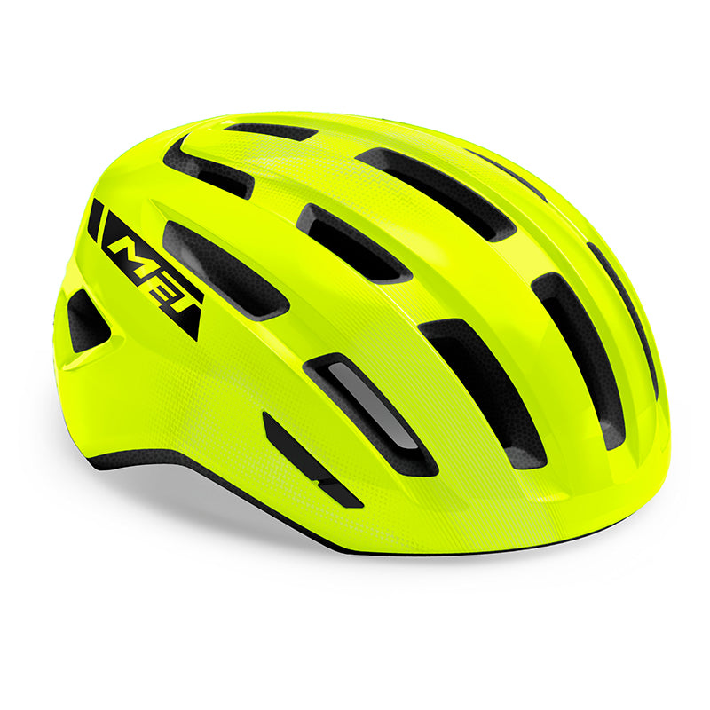 MET Helmet Miles Fluo Yellow/Glossy S/M
