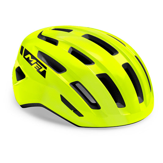 MET Helmet Miles Fluo Yellow/Glossy S/M