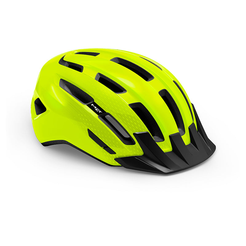 MET Helmet Downtown Fluo Yellow/Glossy