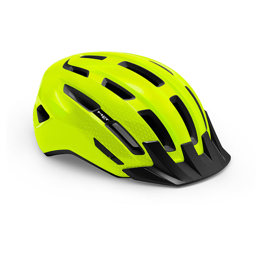 MET Helmet Downtown Fluo Yellow/Glossy