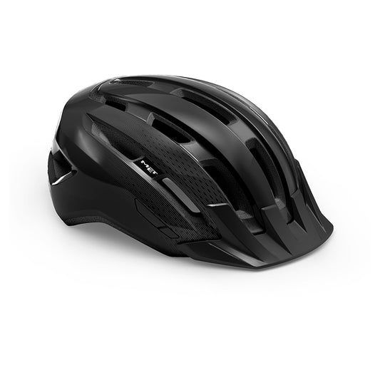 MET Helmet Downtown Black/Glossy L
