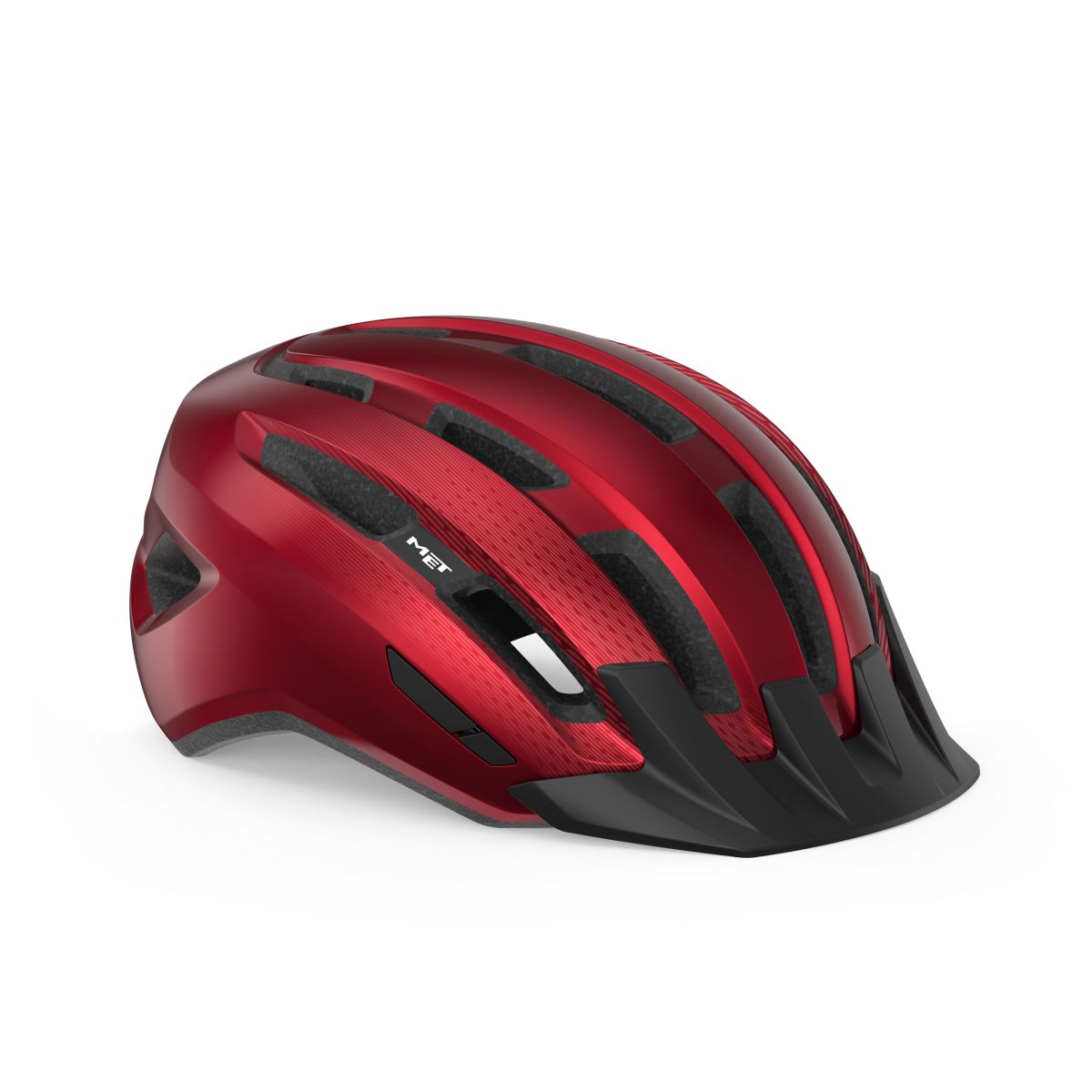 MET Helmet Downtown Red/Glossy L (58-61