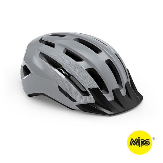 MET Helmet Downtown MIPS Gray/Glossy L