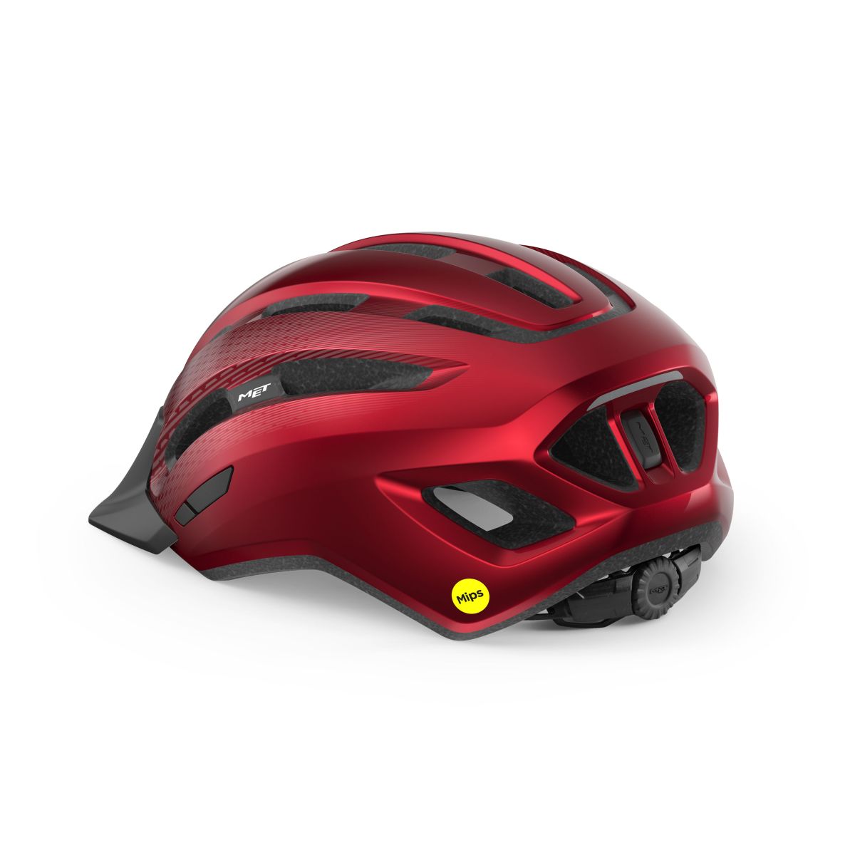 MET Helmet Downtown MIPS Red/Glossy L