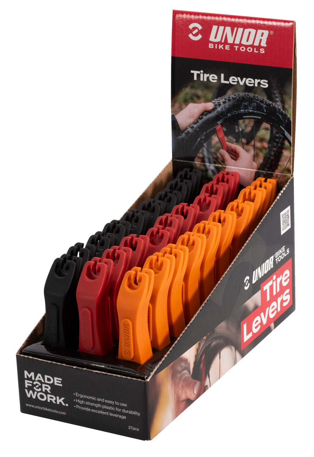 UNIOR Set of tire levers in a box, 27