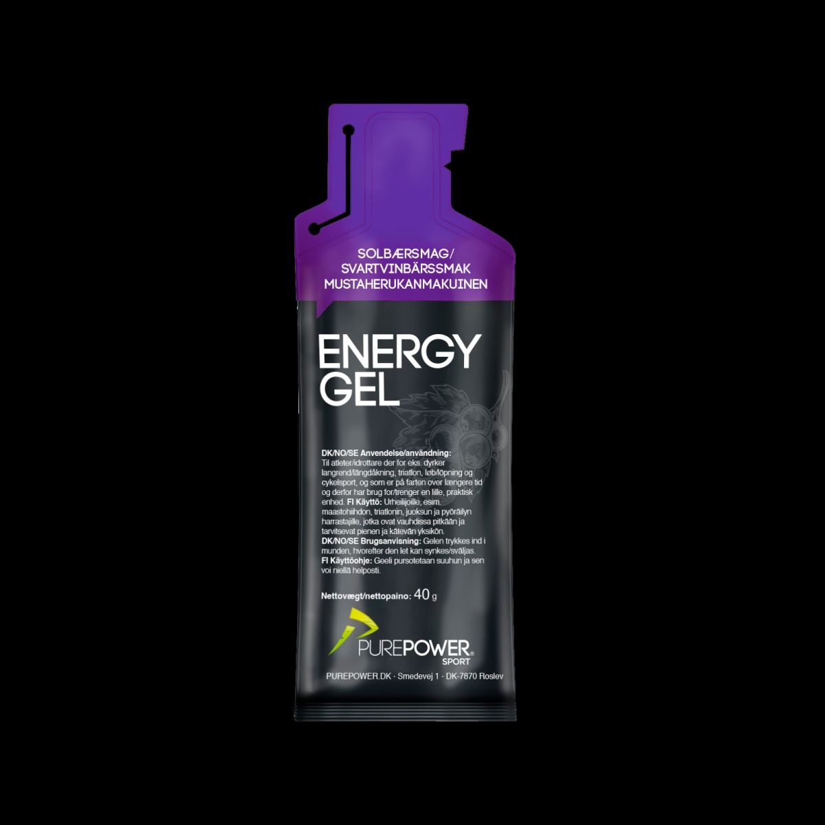PUREPOWER Energy Gel Blackcurrant