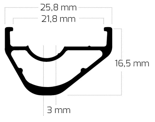 RYDE Rim Edge 22 27,5" Inside width: 22