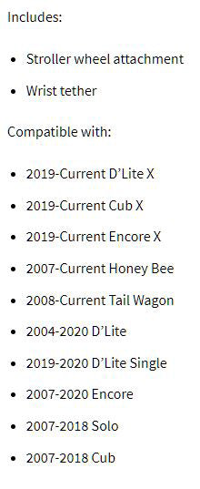 BURLEY 1-Wheel Stroller Kit Bike to