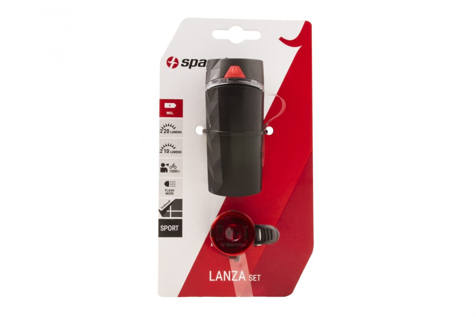 SPANNINGA Light set Lanza Black