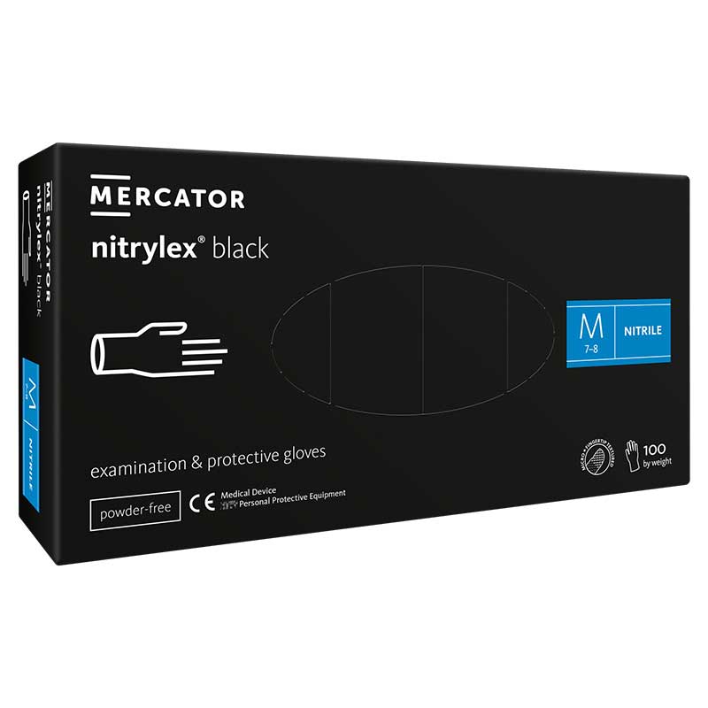 MERCATOR Gloves Nitrylex Black S
