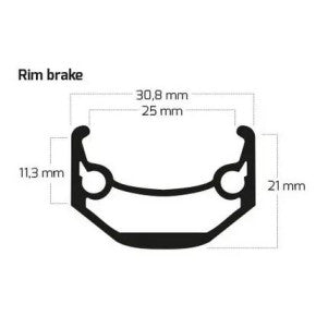 RYDE Rim Andra 40 20" Inside width: 25