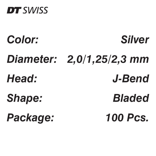 DT SWISS Spokes DT Aero Comp 100-pack
